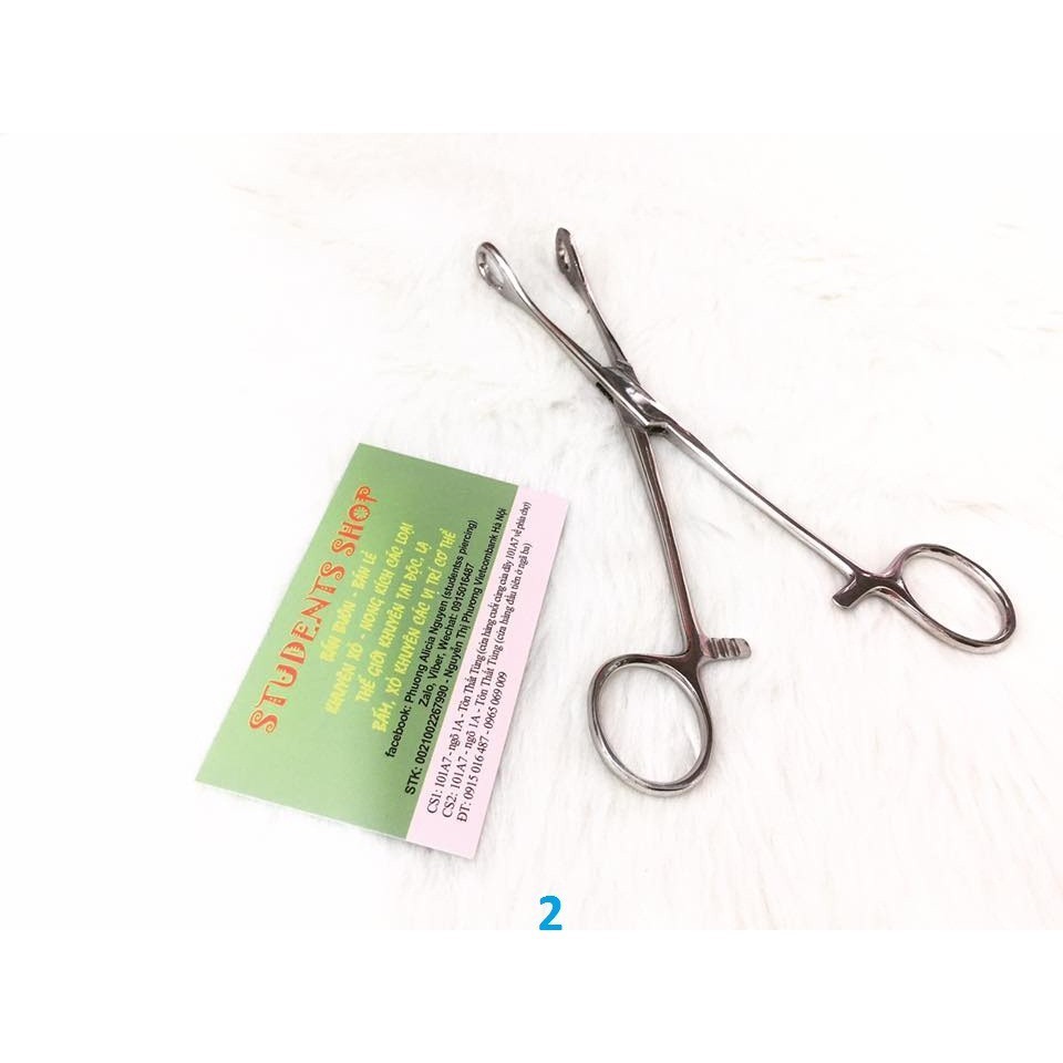 Kẹp xỏ khuyên -Dụng cụ xỏng-Studentss Pierci