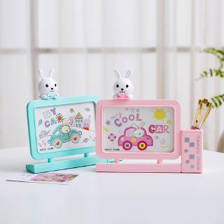 Hộp Đựng Bút Để Bàn Hình Thỏ Hoạt Hình 6 Inch