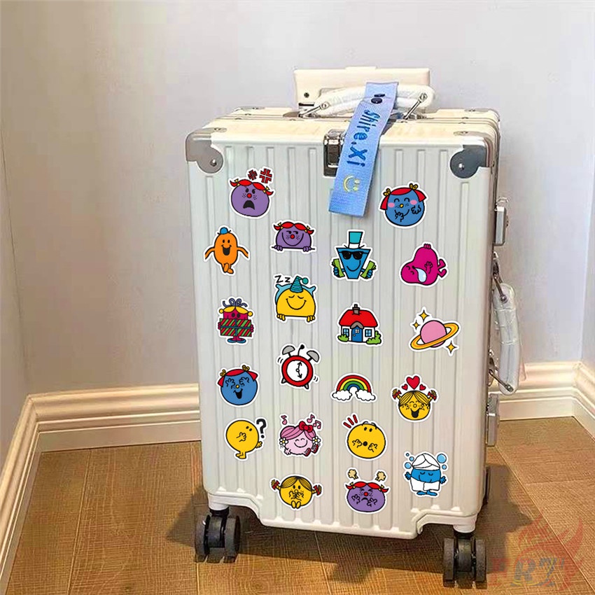 ❉ Sticker Mr.Men and Little Miss Dán Trang Trí ❉ Bộ 60 Sticker Chống Thấm Nước Họa Tiết Doodle Hợp Thời Trang