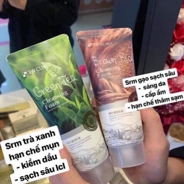 Sữa Rửa Mặt 3w Clinic Trà Xanh