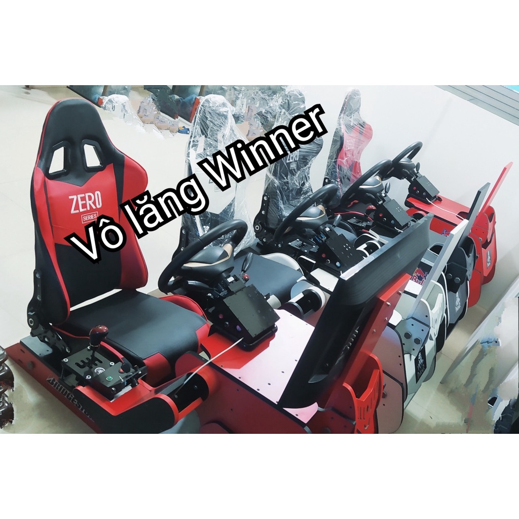 Bộ vô lăng chơi game, học lái xe kèm cabin Winner