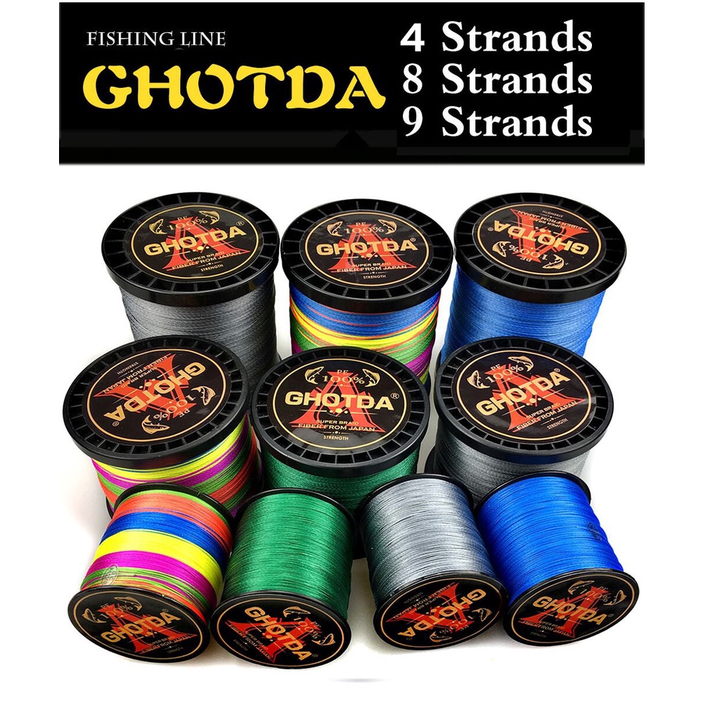 Cuộn Dây Câu Cá Bện Sợi PE 0.11-0.70mm 0.4-12.0 300M 9 / 8 / 4