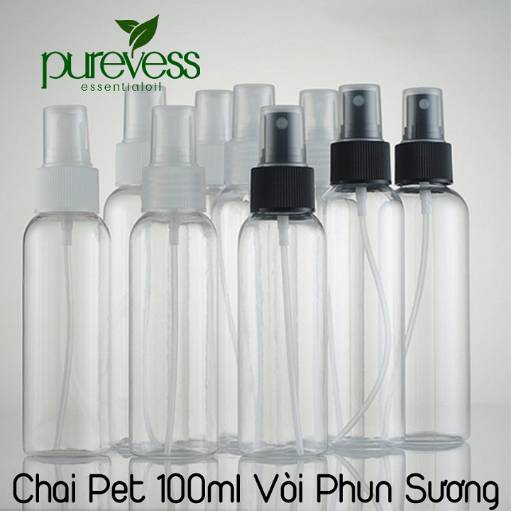 Chai xịt phun sương nhỏ gọn tiện lợi dễ bỏ túi hoặc giỏ xách 100ml PUREVESS