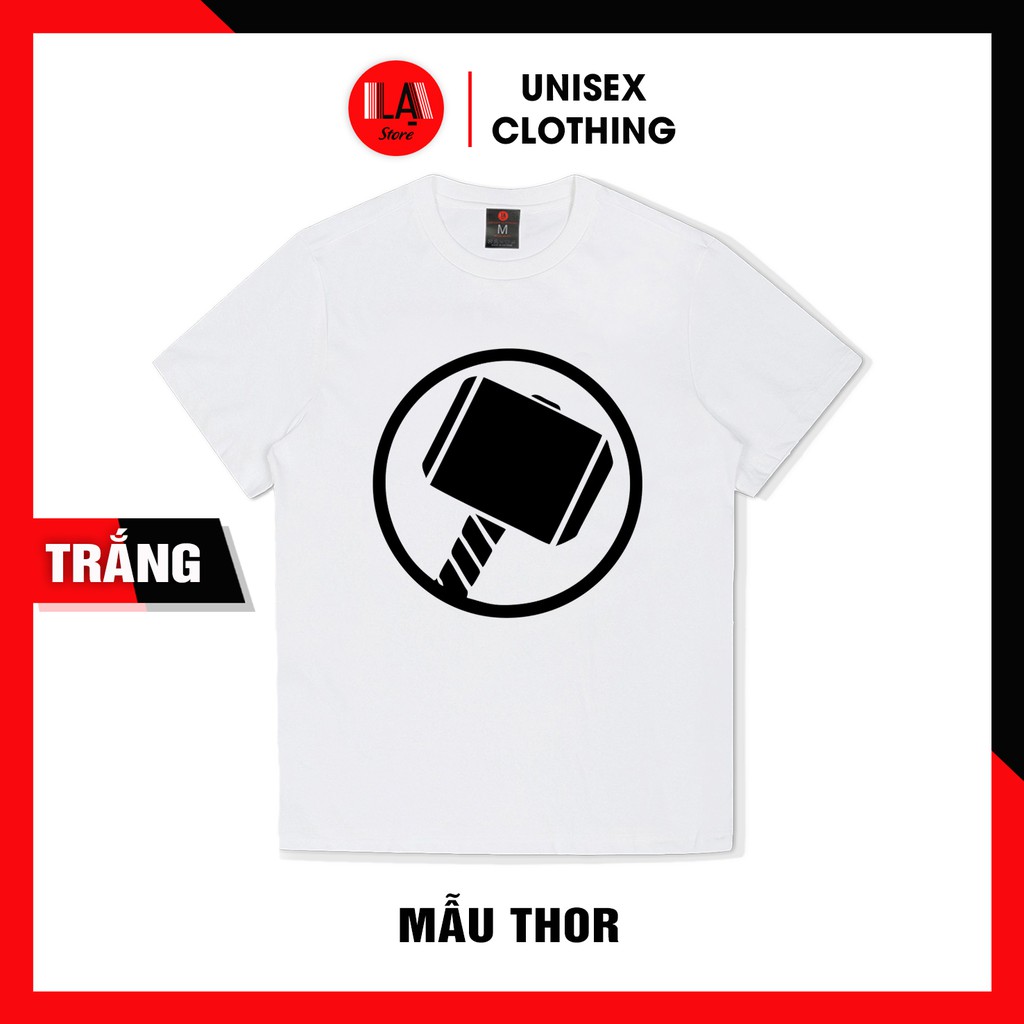 4 Mẫu | Áo Thun Unisex Trắng Đen Siêu Anh Hùng (Phần 1) | LẠ STORE | BigBuy360 - bigbuy360.vn