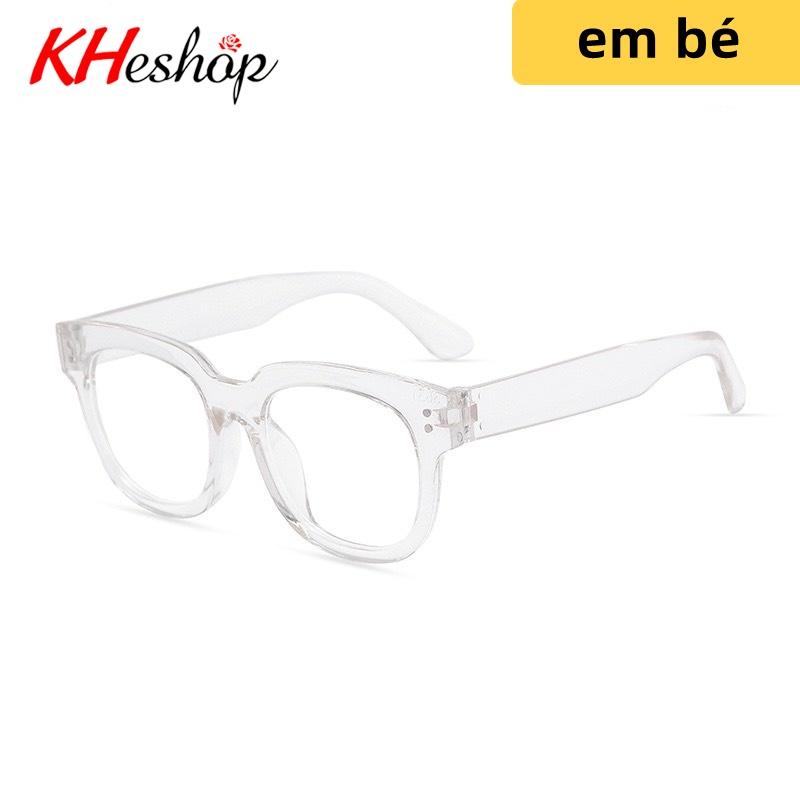 Trào Lưu Kính trẻ em chống ánh sáng xanh, gọng trắng dành cho bé Học trực tuyến trên mạng thiết kế Retro cứng cáp Y6631
