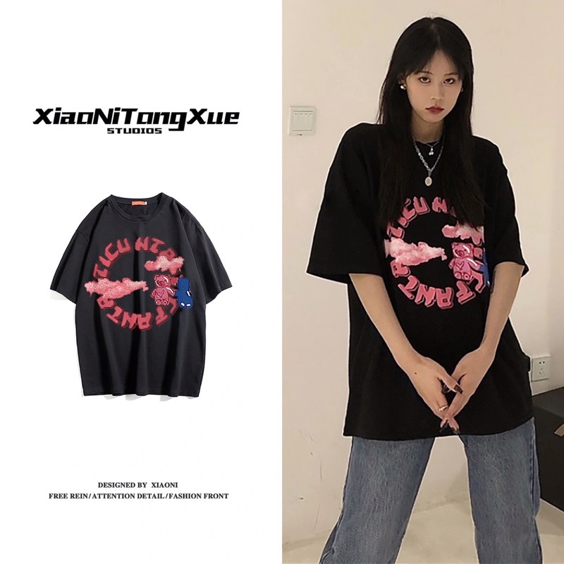 Áo phông Trung dáng unisex