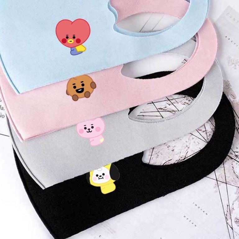 Khẩu trang vải kháng khuẩn, Khẩu trang vải SU cho bé 0-5 tuổi chất poly su thông thoáng dùng hàng ngày Giadunghanoi39