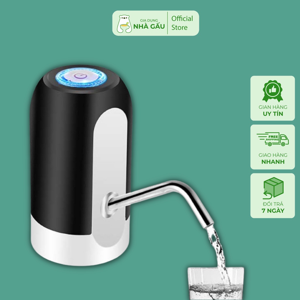 Vòi hút nước mini, máy bơm nước hút rượu chất lỏng tự động có sạc USB dung lượng pin cao