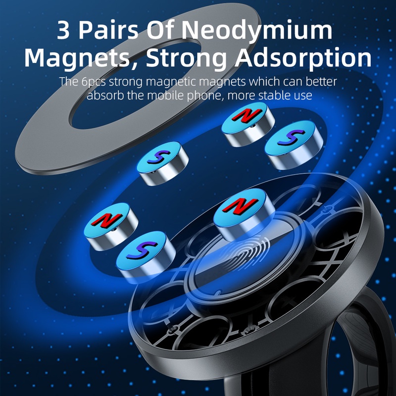 360 ° Giá Đỡ Điện Thoại Gắn Lỗ Thông Gió Xe Hơi Xoay Được Cho IPhone &amp; Android