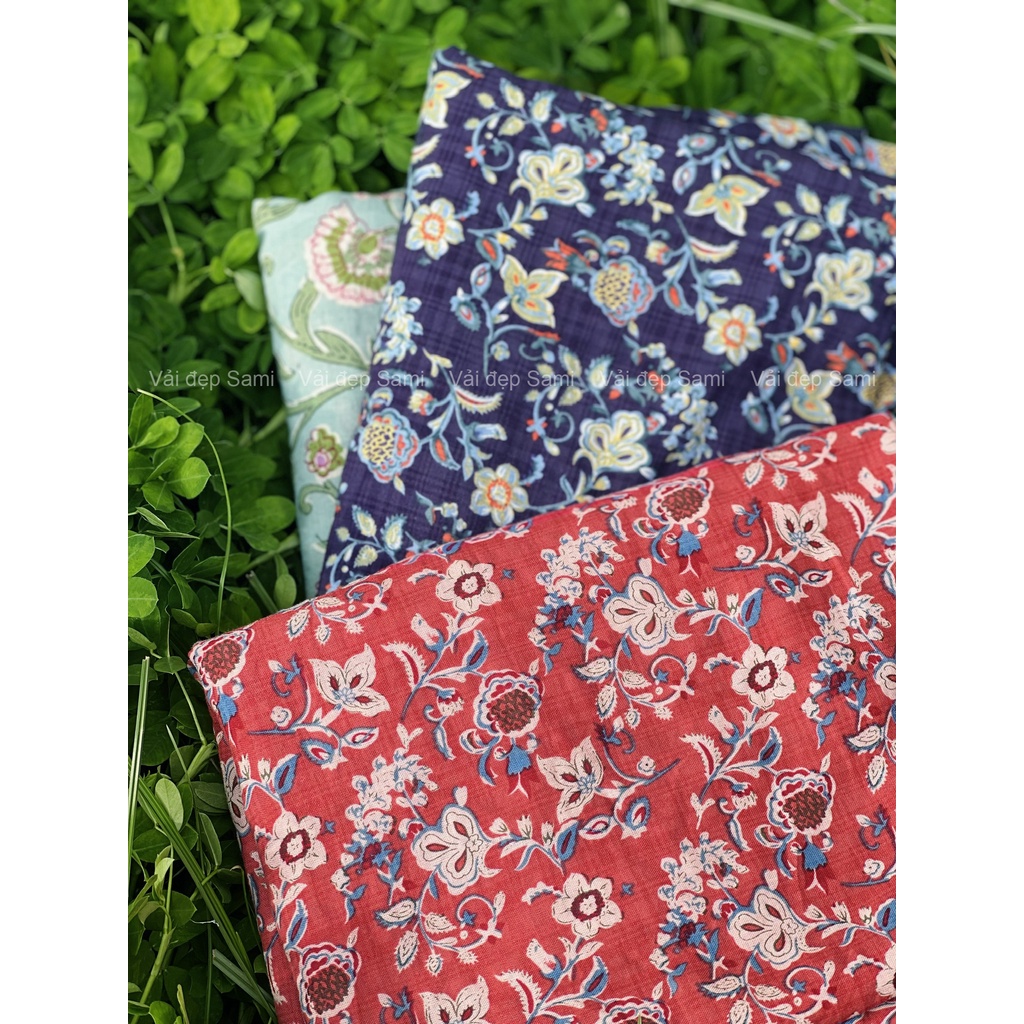 ⚡Siêu rẻ⚡ Vải thô xô hoa nhí Vintage đẹp - độc - lạ