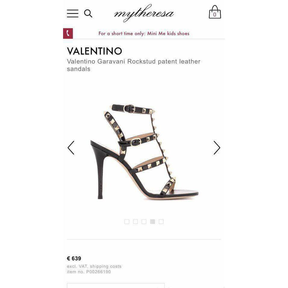 Giày VALENTINO cao gót dibi cao cấp 9 phân (xã hàng)
