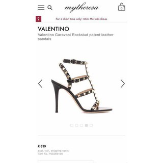 Giày VALENTINO cao gót dibi cao cấp 9 phân (xã hàng)