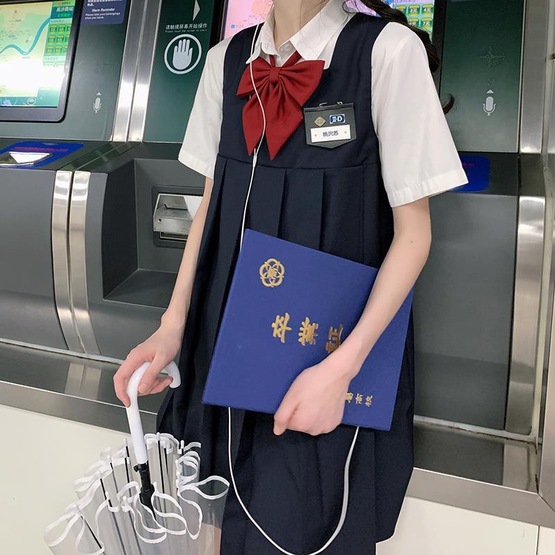 Đầm Yếm Dáng Rộng Phong Cách Học Sinh Nhật Bản Thời Trang Mùa Hè Cho Nữ