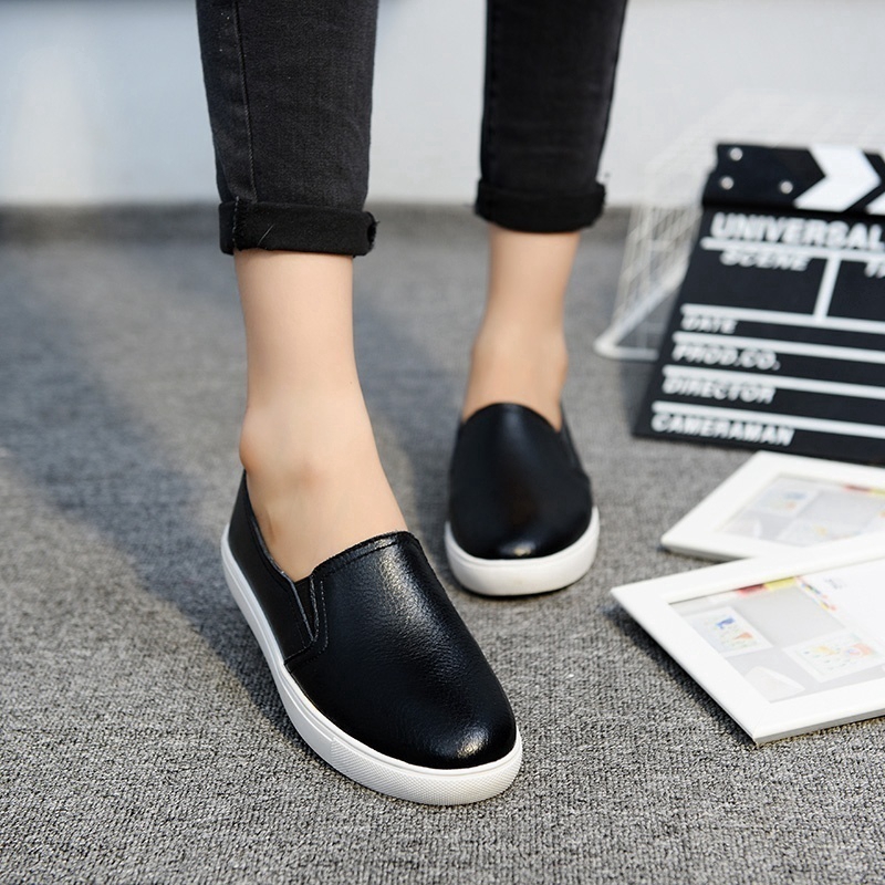 Giày Loafer Slip-on nữ đế bệt mùa xuân hè