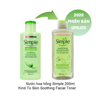 Nước hoa hồng Simple Soothing Facial Toner