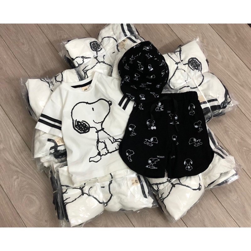 Set snoopy kèm mũ xuất dư 1-6y