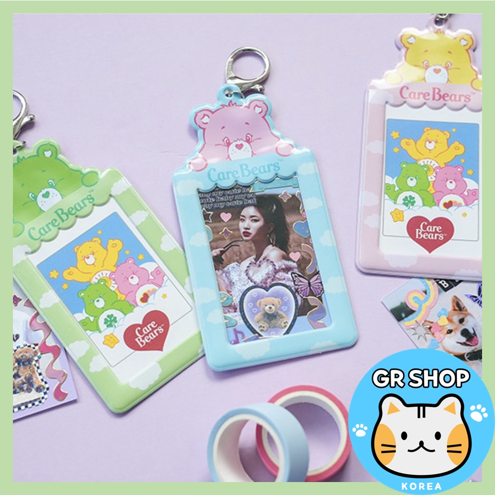 💗Carebears💗 Album Sưu Tầm Thẻ Ảnh 6 Ngăn Có Móc Khóa Hình Nhóm Nhạc BTS BLACKPINK
