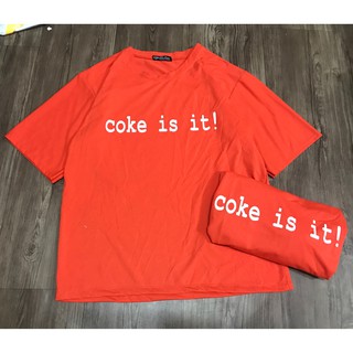 Áo tay lỡ in hình COKE