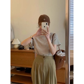 Áo thun tăm gân kẻ 52202 CHERRY COCO