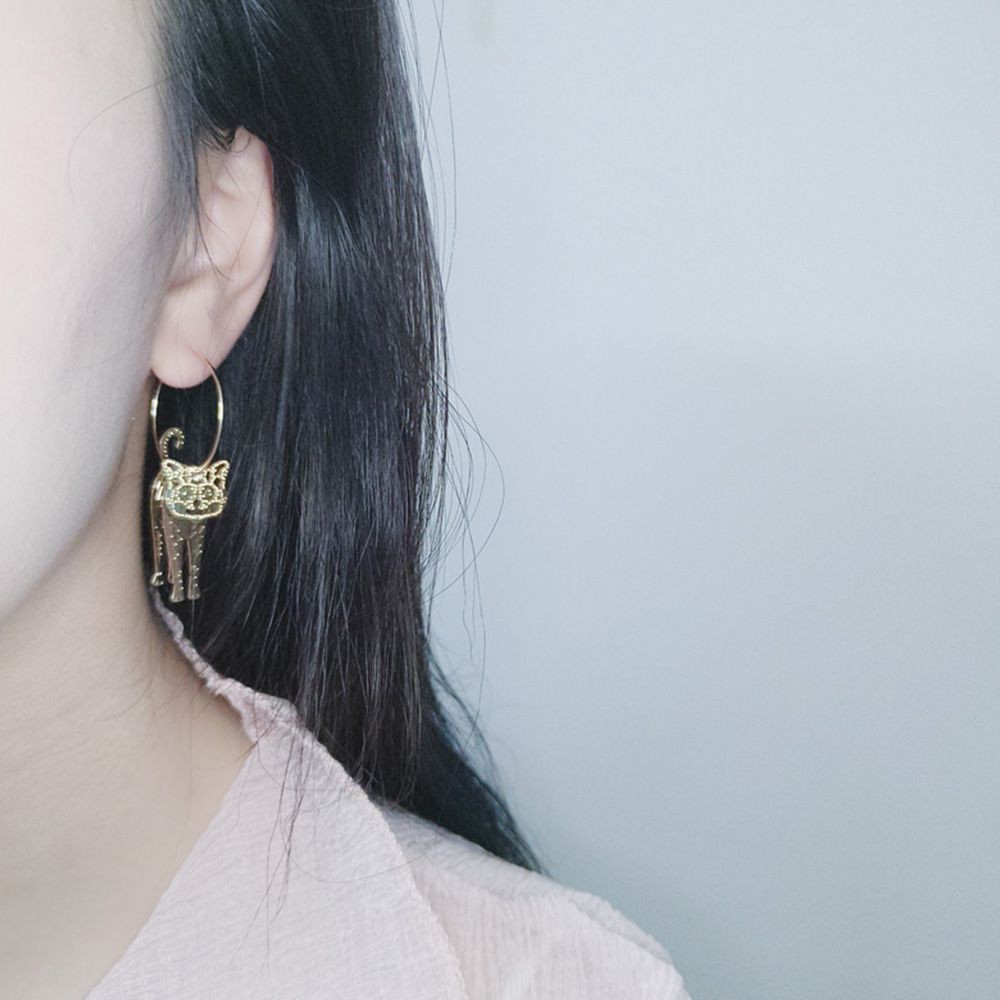 Khuyên Tai Chuỗi Hình Thú Phong Cách Boho