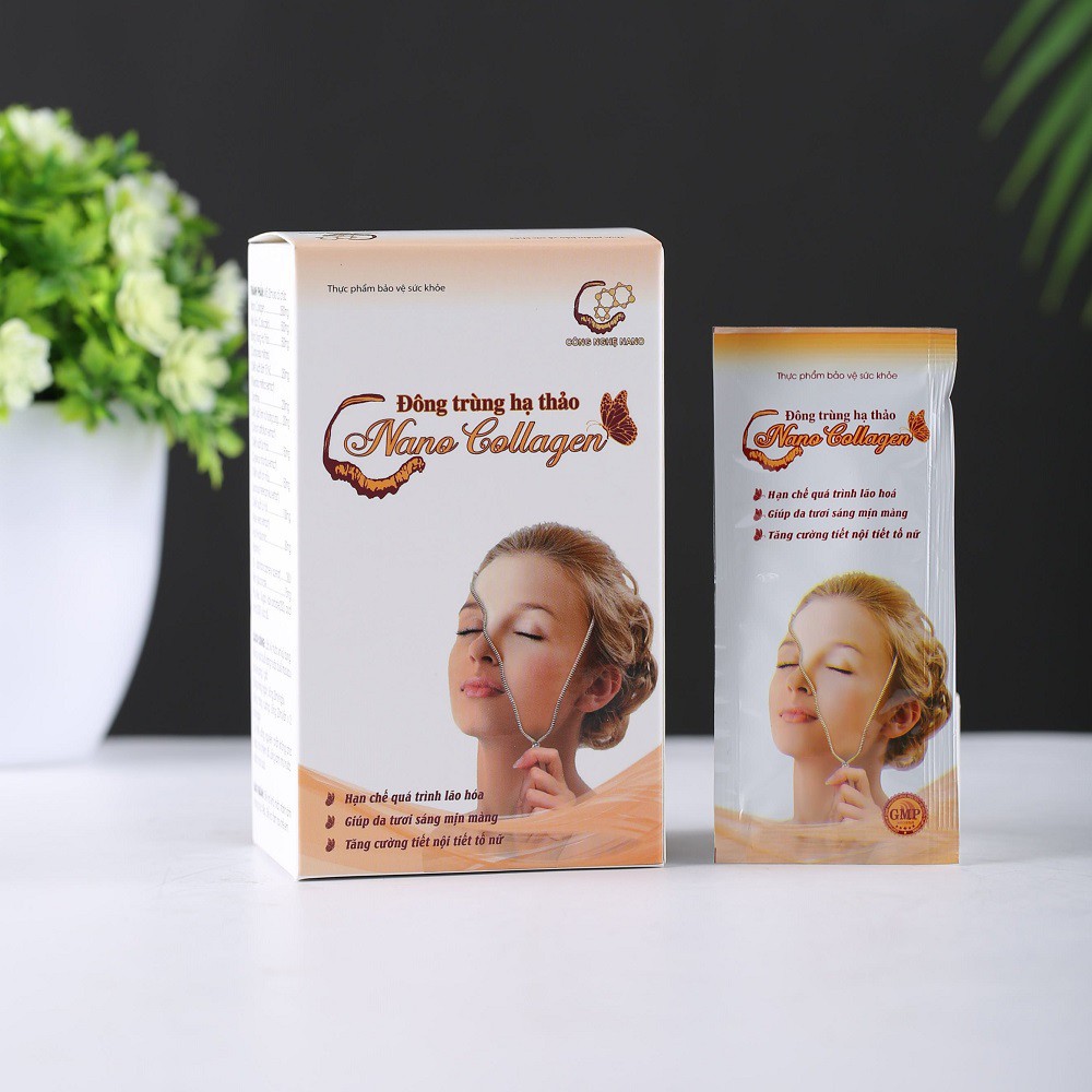 Nước uống Nano Collagen Đông Trùng Hạ Thảo Dạng Gói – Hộp 24 gói x 20ml | BigBuy360 - bigbuy360.vn