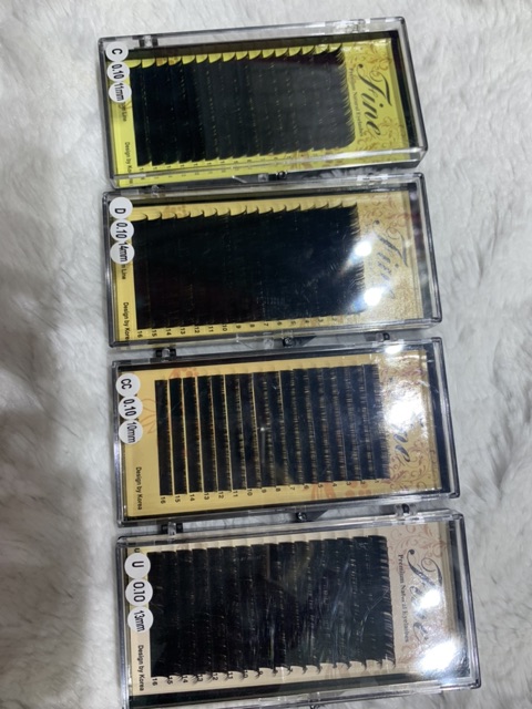 Flash Sale lông mi nối khay Fine 0.10 C, Cc, D, U