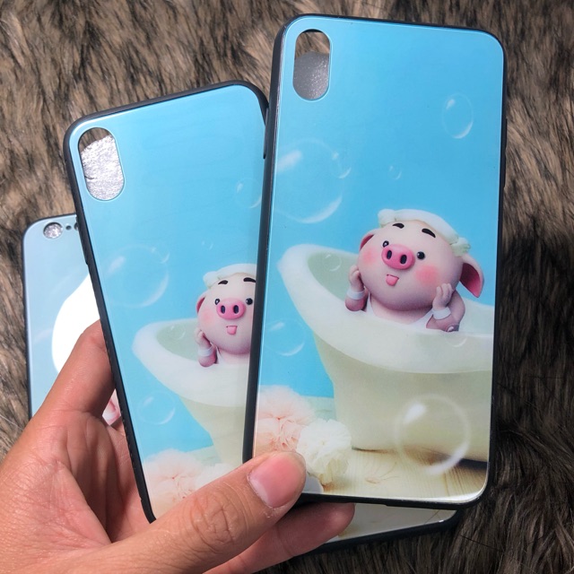 Ốp heo lưng kính cường lực