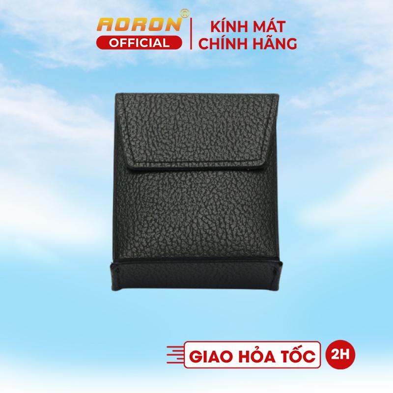 Bao Da Đựng Kính Mát Gấp Gọn Tiện Lợi, Hộp Gấp Handmade Bảo Vệ Kính AORON