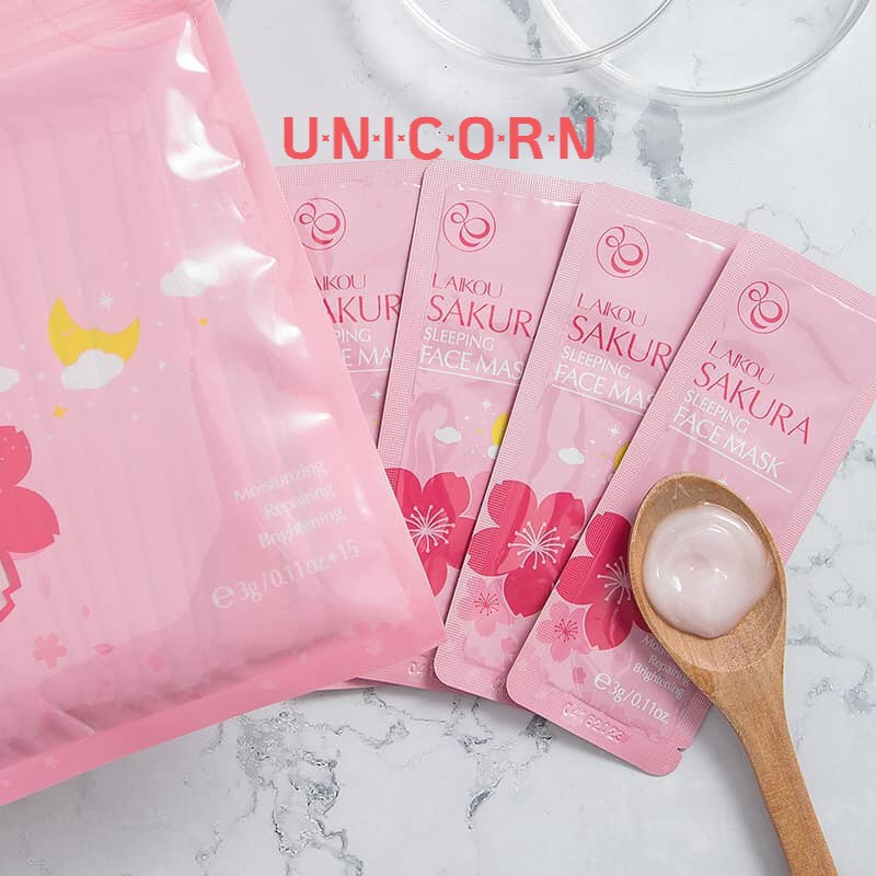 Combo 4 miếng Mặt Nạ Ngủ Trà Xanh / Hoa Đào Laikou | BigBuy360 - bigbuy360.vn