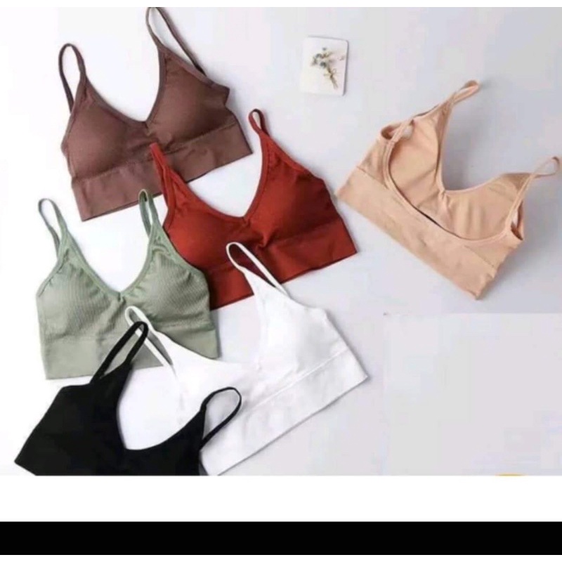 Áo bra len tăm 2 dây dày đẹp hở lưng