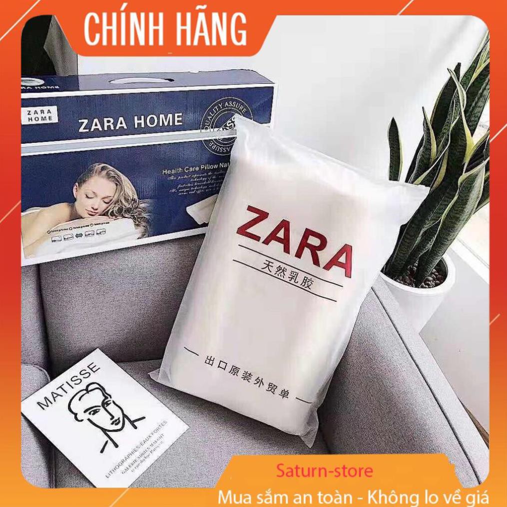 Gối cao su non Zara Home Nhật Bản cao cấp, Không Gây Đau Mỏi Cổ Sau Giấc Ngủ Dài, 100% Làm Từ Cao Su Thiên Nhiên Cao Cấp