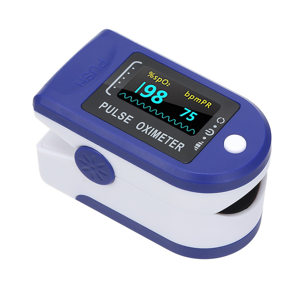Máy đo lượng oxy trong máu thông qua ngón tay cho kết quả nhanh SpO2 ( tặng kèm vòng đo huyết áp)