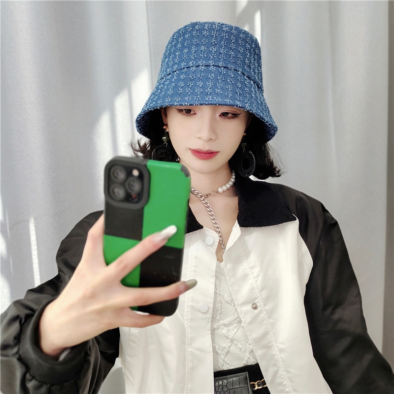 Nón Tai Bèo Denim Vành Rộng Che Nắng Thời Trang Xuân Hè Cho Nữ