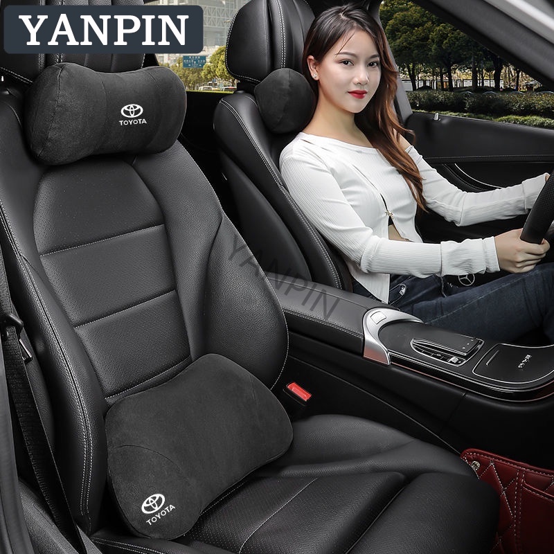 Toyota  Gối Tựa Đầu Mỏng Chuyên Dụng Cho Ghế Ngồi Xe Hơi for CROSS RUSH WIGO INNOVA Calya Dyna Yaris Sienta Fortuner Harrier Vios Camry Corolla Supra Wish Revo Hiace Altis