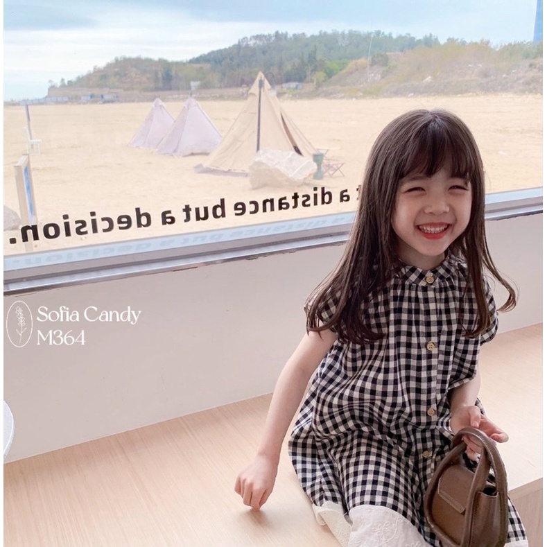Váy kẻ cổ trụ Mia Kids size 12/18m-10y (10-35kg)