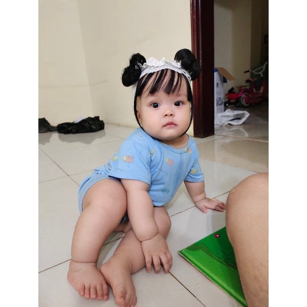 Mẫu băng đô ren trắng