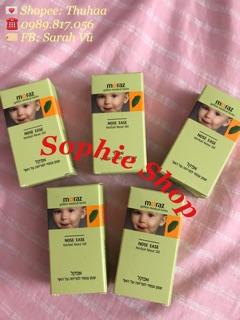 MORAZ NOSE EASE  Dầu chống nghẹt mũi, sổ mũi