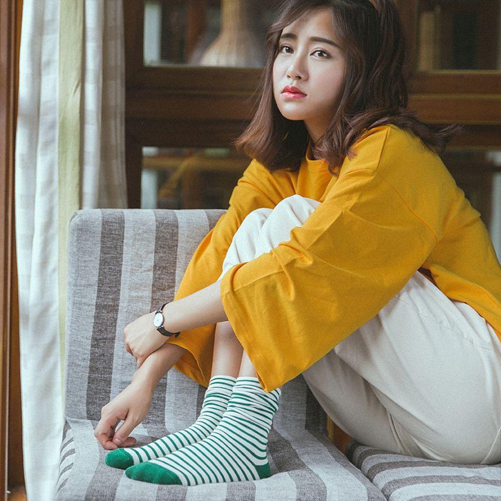 Vớ Co Giãn Họa Tiết Kẻ Sọc Dễ Thương Giữ Ấm Mùa Đông