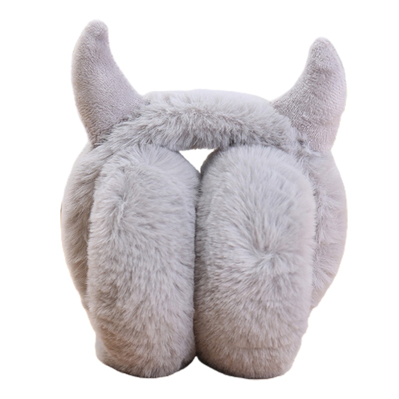 Bông Chụp Tai Giữ Ấm Có Thể Điều Chỉnh Hình Dạng Chiếc Sừng Thời Trang Mùa Đông