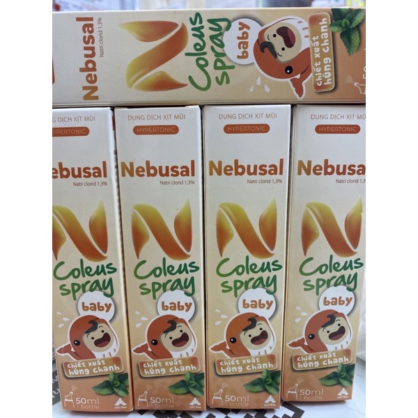 Xịt mũi Húng chanh, giảm nghẹt mũi, làm sạch mũi, chai 50ml