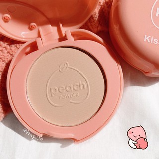 Phấn nén Kiss Beauty phiên bản trái đào Peach Powder