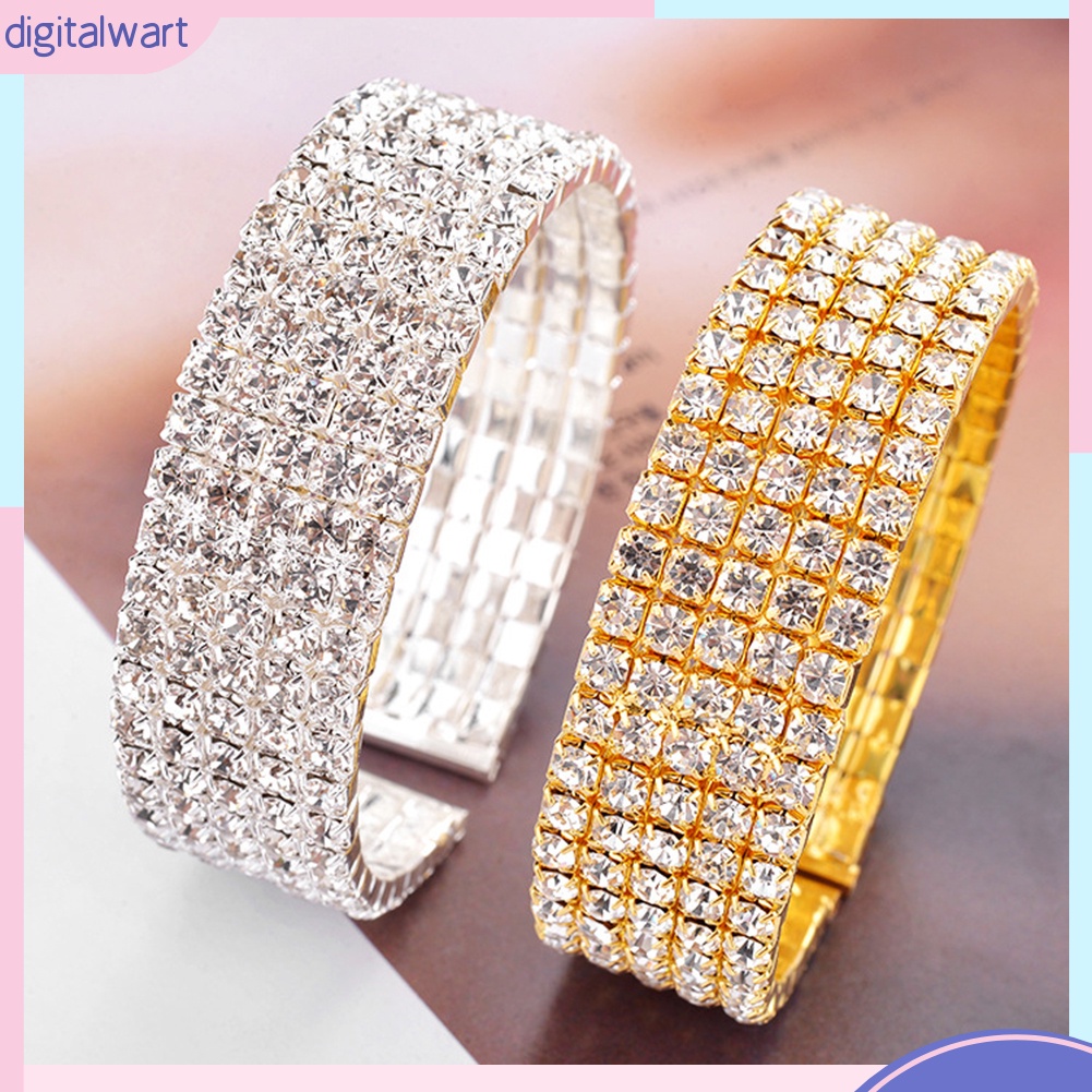 Vòng tay đính đá lấp lánh sang trọng trẻ trung dành cho nữ