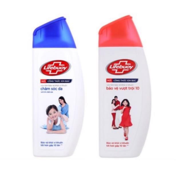 Sữa tắm bảo vệ khỏi vi khuẩn Lifebuoy chăm sóc da và bảo vệ vượt trội 1 chai 245ml