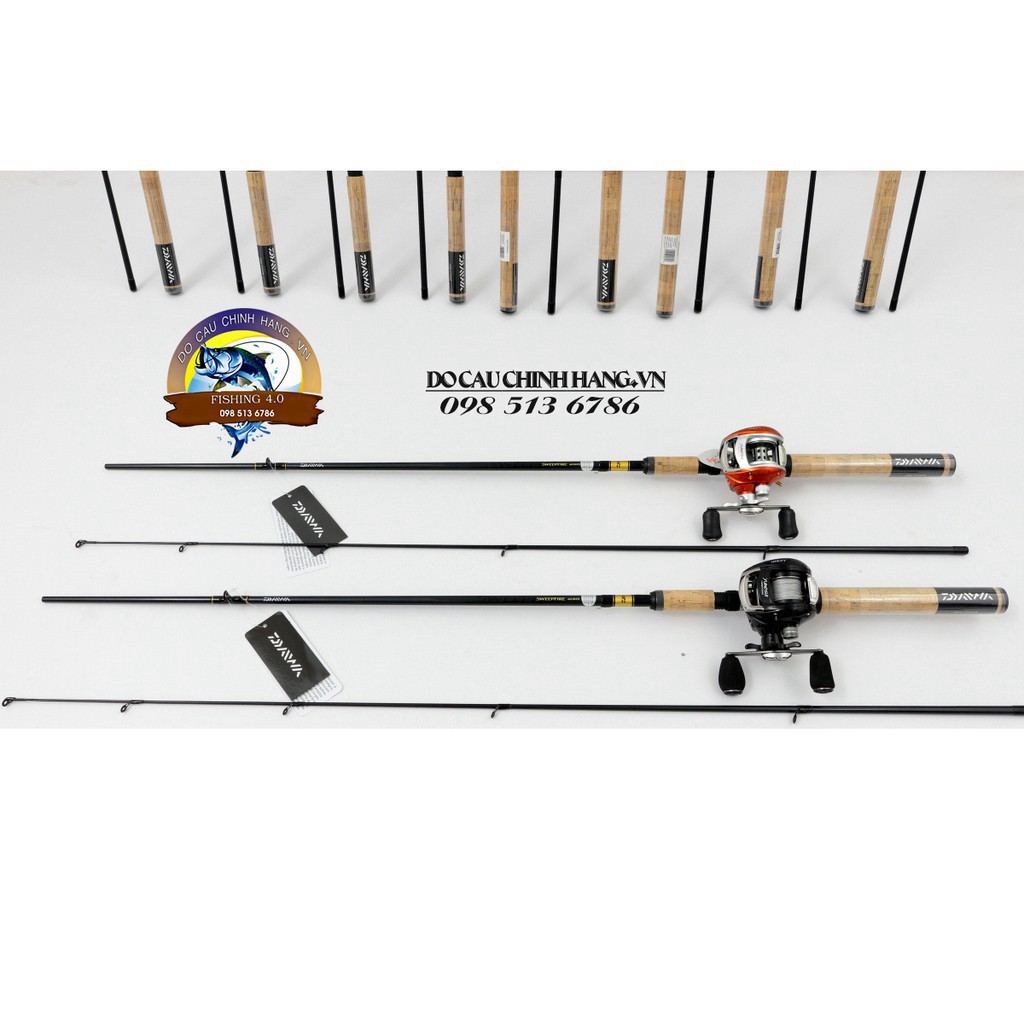 COMBO TRỌN BỘ CẦN CÂU LURE MÁY NGANG - CẦN DAIWA CHÍNH HÃNG VÀ MÁY NGANG LV201 - GIÁ CỰC RẺ CHẤT LƯỢNG CỰC TỐT chất lượn