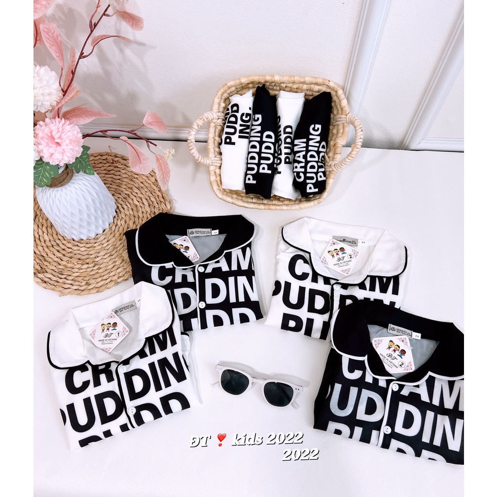Bộ lụa CREAM PUDDING cho bé