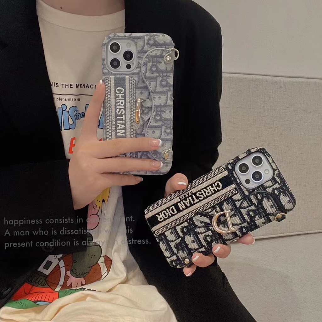 Bao da điện thoại dạng ví nắp lật có ngăn đựng thẻ đa năng thích hợp cho iphone13promaxi12i11 xr xs max 8 7 plus 2021