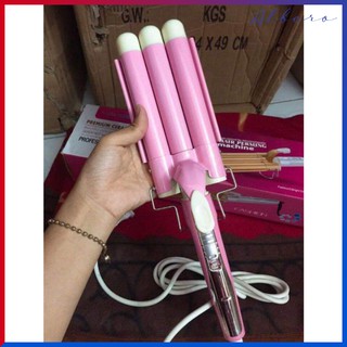 [FREE SHIP] Máy uốn tạo tóc gợn sóng 3 trục GM-325 [VN]