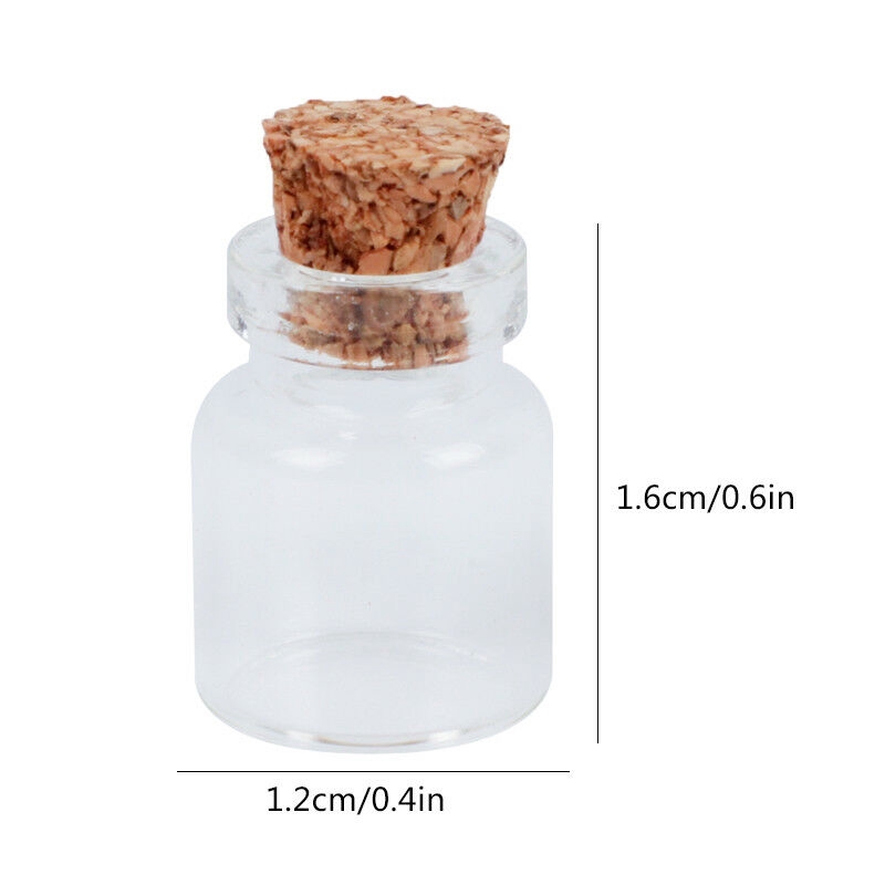 Set 50 lọ nhỏ có nút bần làm trang sức tiện lợi