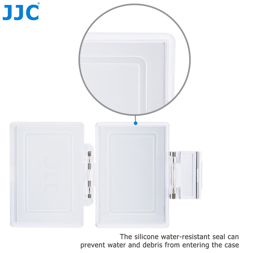 JJC Hộp Bảo Quản Pin Máy Ảnh Giá Đỡ Bảo Vệ Mini Cho NP-W126 W126S NP-95 NP-FW50 NP-FZ100 NP-BX1 LP-E6 LP-E6N LP-E8 LP-E10 LP-E5 LP-E12 LP-E17 EN-EL15 EN -EL15a EN-EL14a EN-EL3E BLN1