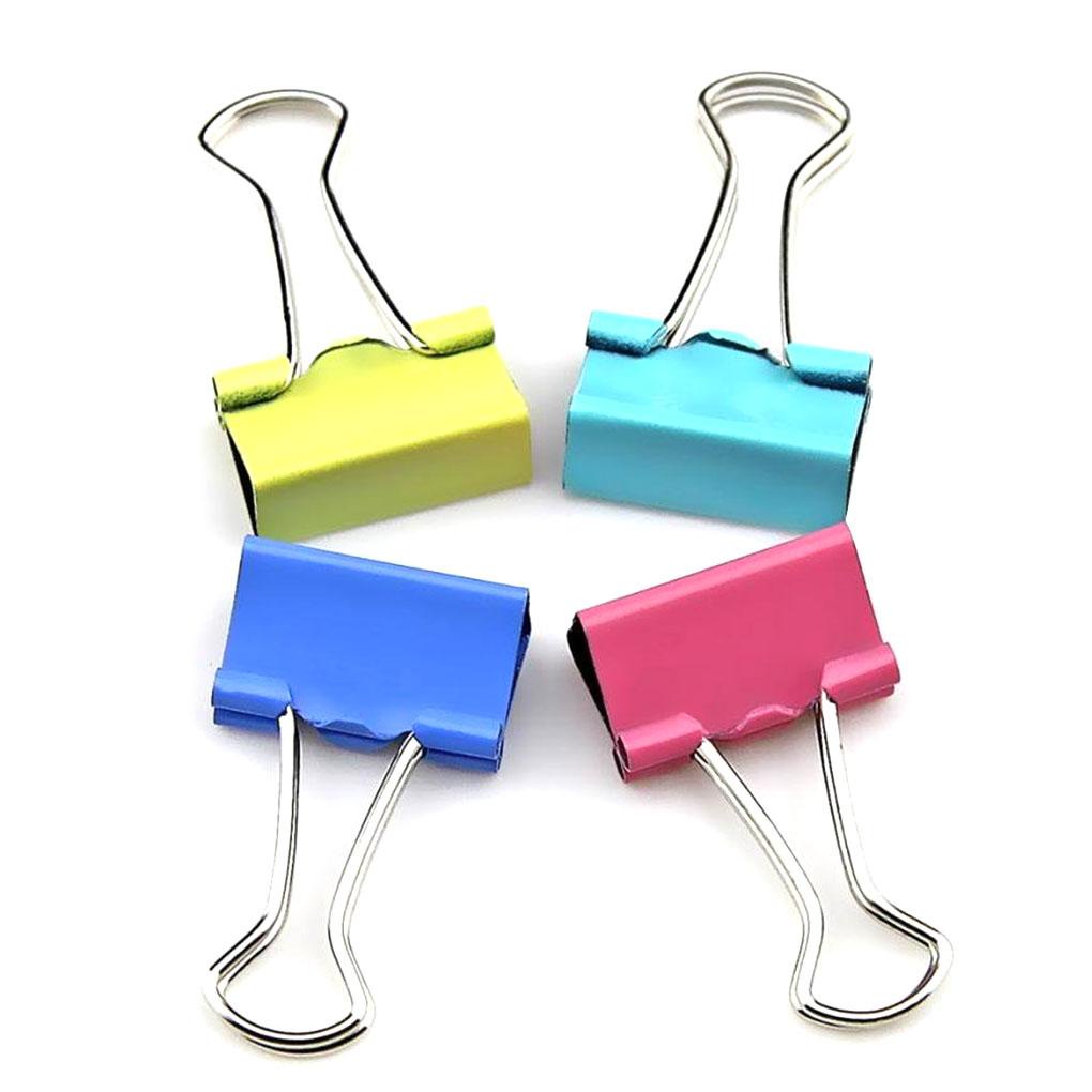 Set 60 Kẹp Giấy 15mm Nhiều Màu Tiện Lợi